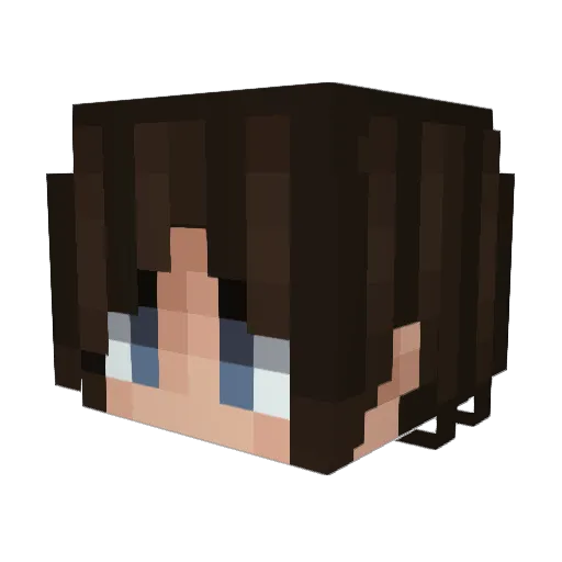 jazz35f Minecraft avatar head, 3D render