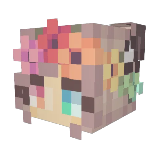 jazzbunny0 Minecraft avatar head, 3D render