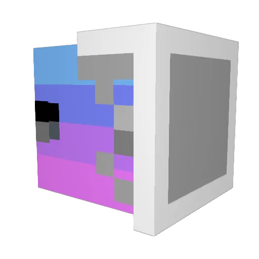 jazzy123 Minecraft avatar head, 3D render