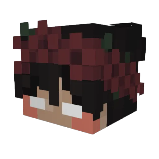 jazzychocochips Minecraft avatar head, 3D render