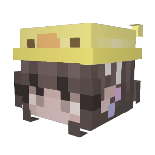 jazzyjaz9 Minecraft avatar head, 3D render