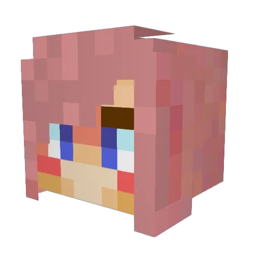 jazzyminecraft12 Minecraft avatar head, 3D render