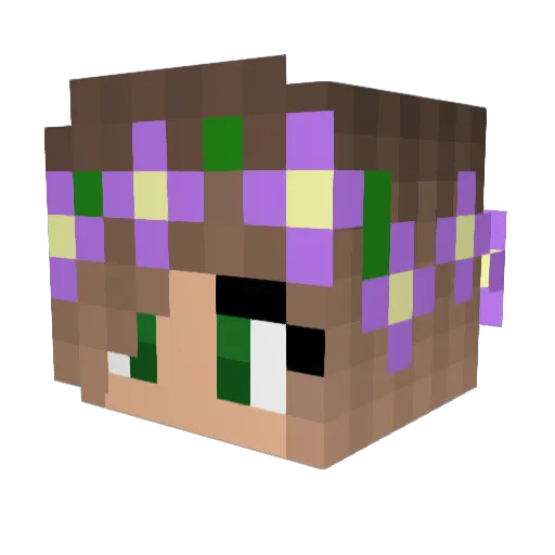 jazzypacman Minecraft avatar head, 3D render