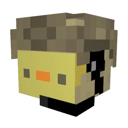 jazzypre Minecraft avatar head, 3D render