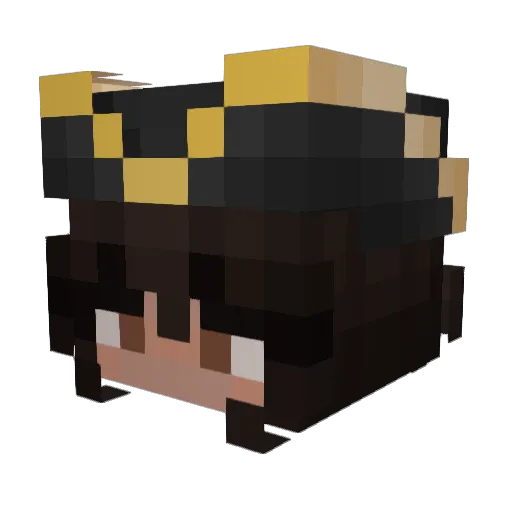 jazzyskies Minecraft avatar head, 3D render