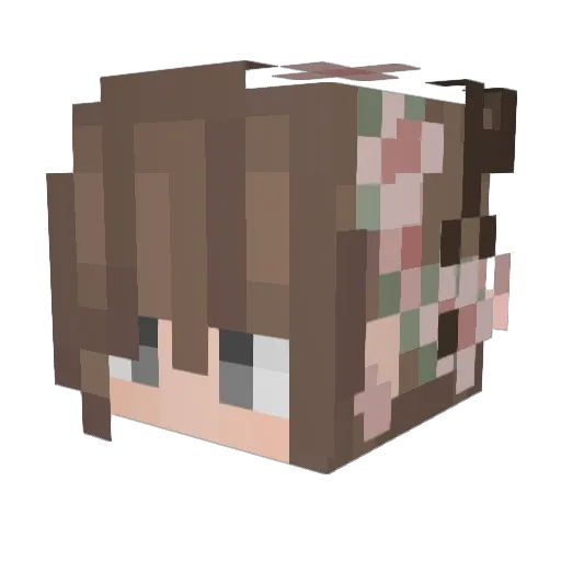 jazzz_xo Minecraft avatar head, 3D render