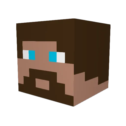 jb7790 Minecraft avatar head, 3D render