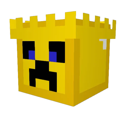 jbUofM Minecraft avatar head, 3D render