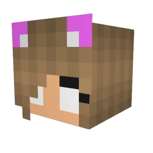 jbapt4a Minecraft avatar head, 3D render