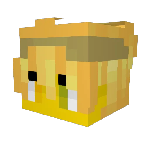 jbath Minecraft avatar head, 3D render