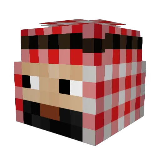 jbaugh18 Minecraft avatar head, 3D render