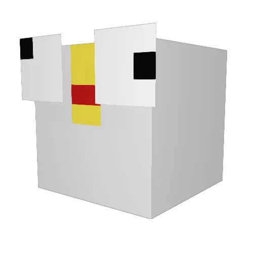 jbc0336 Minecraft avatar head, 3D render