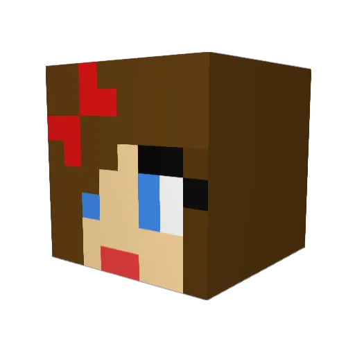 jbean419 Minecraft avatar head, 3D render