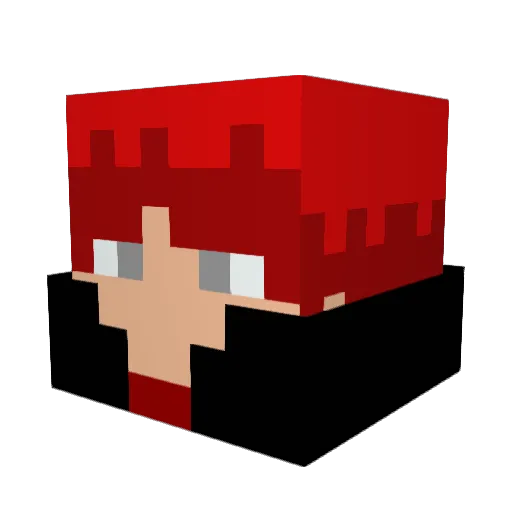 jbevren Minecraft avatar head, 3D render