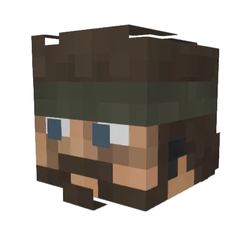 jbirdrock03 Minecraft avatar head, 3D render