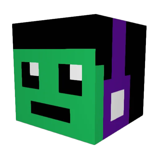 jbkcowboy Minecraft avatar head, 3D render