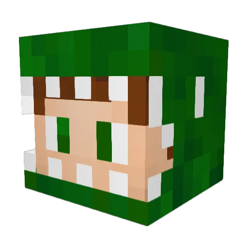 jbl18 Minecraft avatar head, 3D render