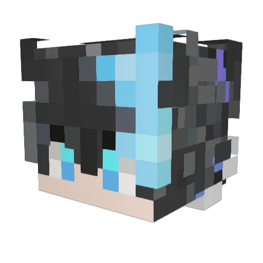 jbldl Minecraft avatar head, 3D render