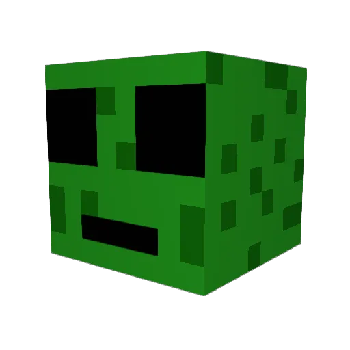 jblockwick Minecraft avatar head, 3D render