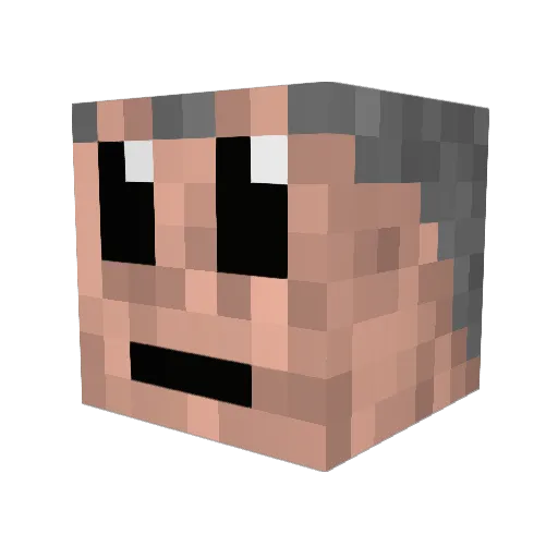jbmarc Minecraft avatar head, 3D render