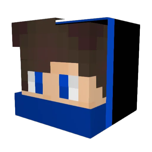 jbmpanda Minecraft avatar head, 3D render