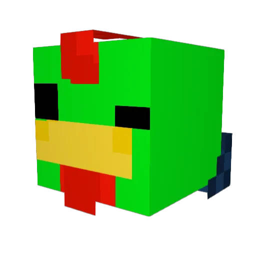 jbnskkn Minecraft avatar head, 3D render