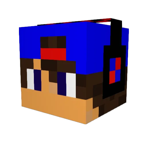 jboy13 Minecraft avatar head, 3D render