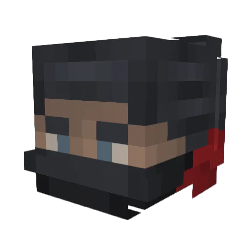 jbrenne Minecraft avatar head, 3D render