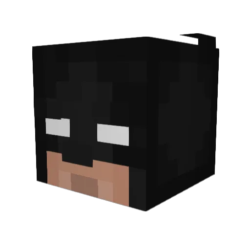 jbu128 Minecraft avatar head, 3D render