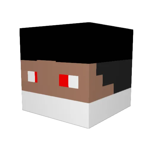 jbux3 Minecraft avatar head, 3D render