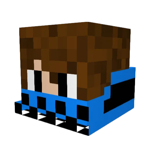 jc737 Minecraft avatar head, 3D render