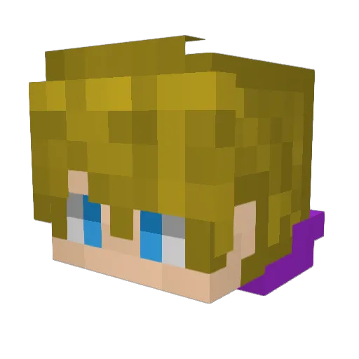 jc_ke Minecraft avatar head, 3D render
