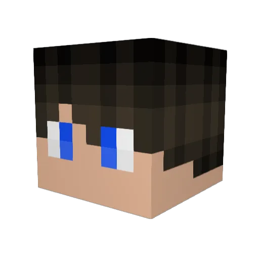 jcamms Minecraft avatar head, 3D render