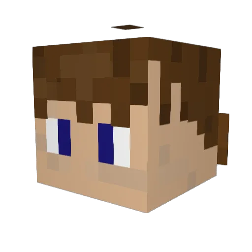 jcaughey1 Minecraft avatar head, 3D render