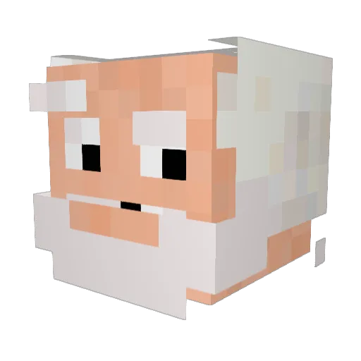 jcazzie Minecraft avatar head, 3D render