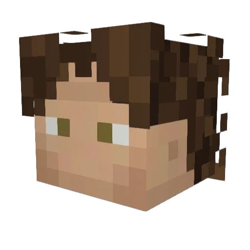 jcep13 Minecraft avatar head, 3D render