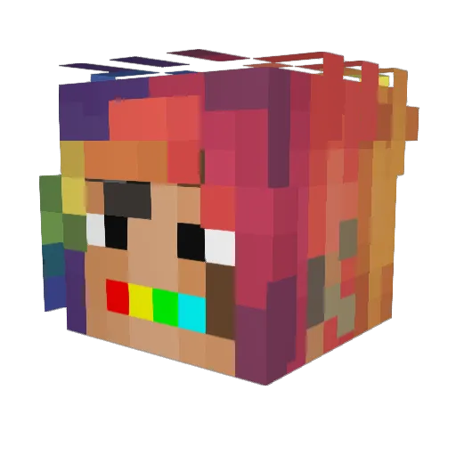 jchn93 Minecraft avatar head, 3D render