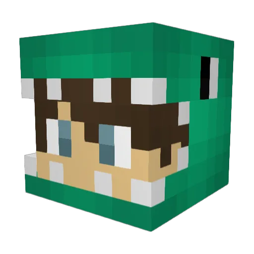 jchrist_ Minecraft avatar head, 3D render