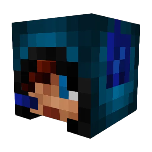 jchsailfish Minecraft avatar head, 3D render