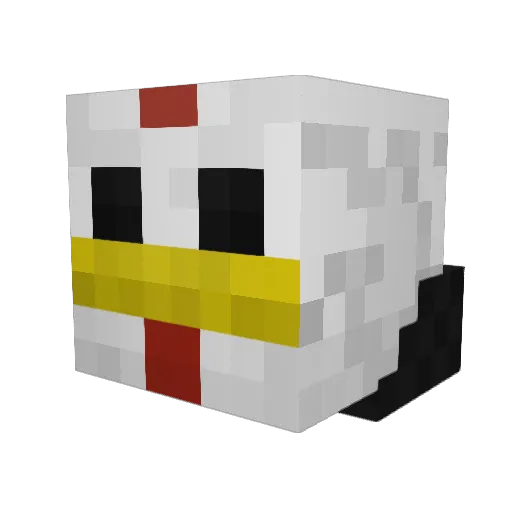 jcjstuga2 Minecraft avatar head, 3D render
