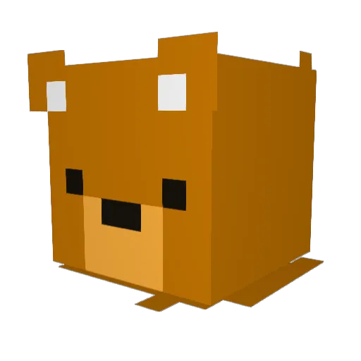 jckbr Minecraft avatar head, 3D render