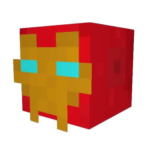 jckchn Minecraft avatar head, 3D render