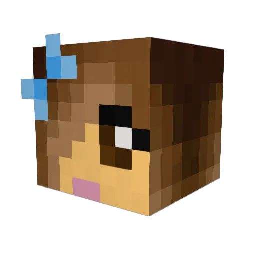 jcle4eva Minecraft avatar head, 3D render