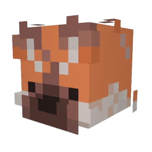 jclone Minecraft avatar head, 3D render