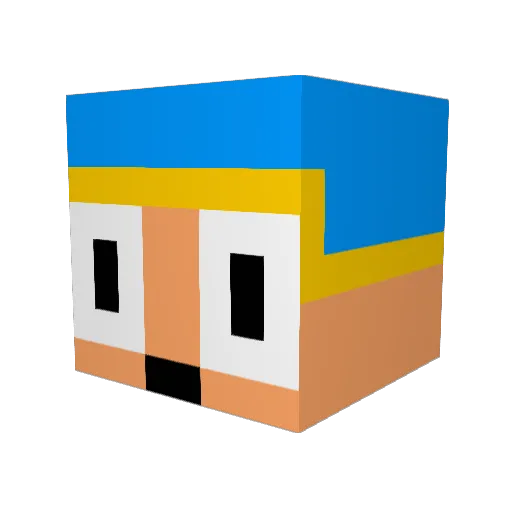 jcmincke Minecraft avatar head, 3D render