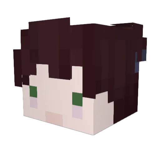 jcplastic Minecraft avatar head, 3D render