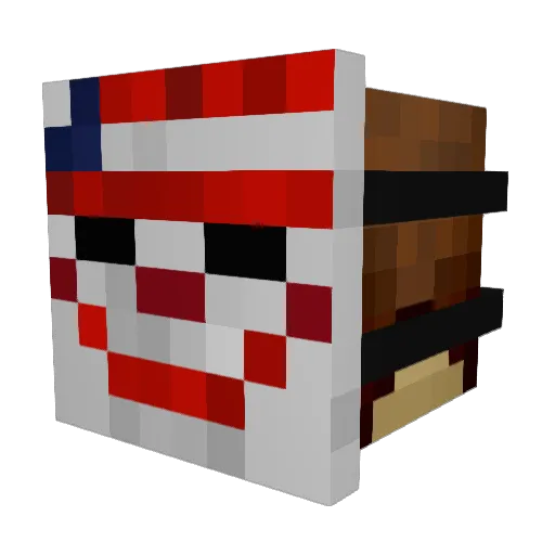 jcraven Minecraft avatar head, 3D render