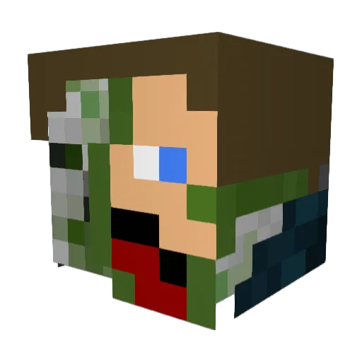jcrosby19 Minecraft avatar head, 3D render