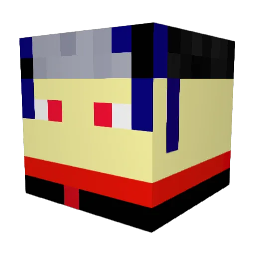 jcrummyy Minecraft avatar head, 3D render
