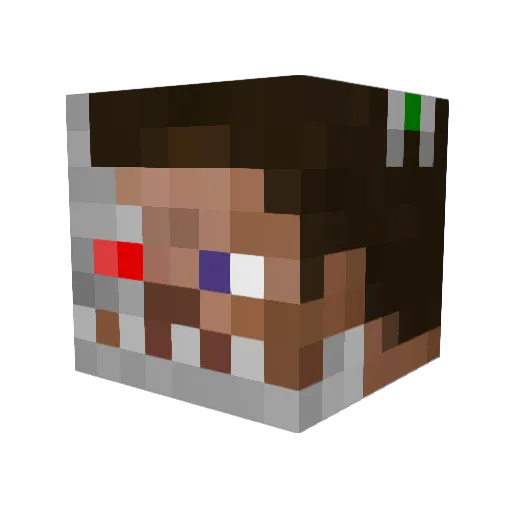 jcstretz Minecraft avatar head, 3D render